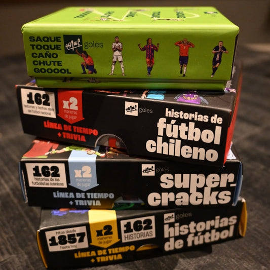 Pack Póker ⚽🔥: Historias + Supercracks + Fútbol Chileno + Saque Toque